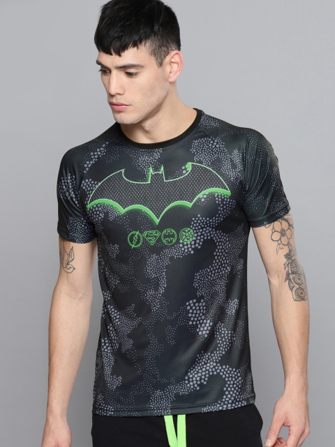 

Justice League Men Black Printed Round Neck T-shirt
