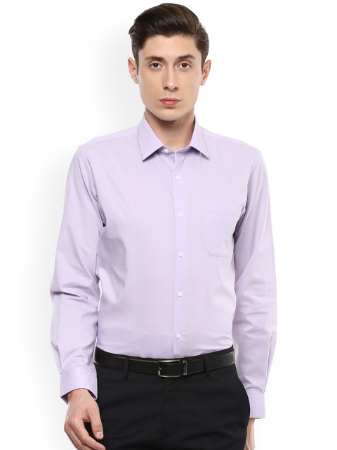 

Peter England Men Lavender Slim Fit Solid Formal Shirt