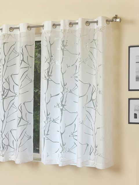 

ROSARA HOME White Sheer Window Curtains