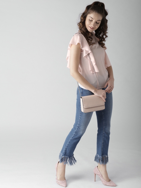 

Style Quotient by noi Women Pink Solid Top