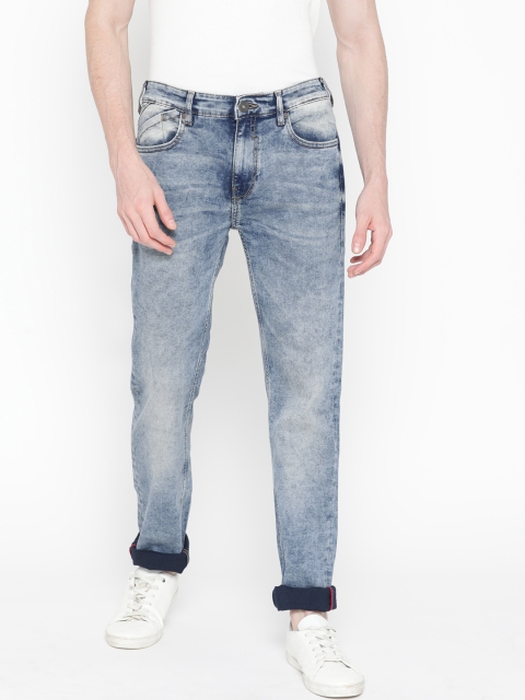 

Pepe Jeans Men Blue Slim Fit Mid-Rise Acid Wash Stretchable Jeans