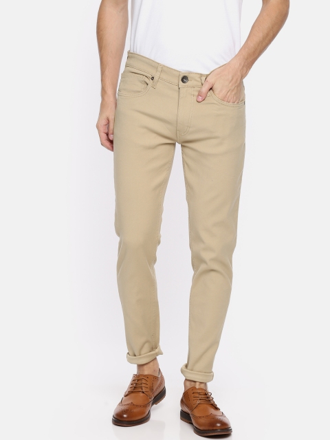

Pepe Jeans Men Beige Slim Fit Low-Rise Clean Look Stretchable Jeans