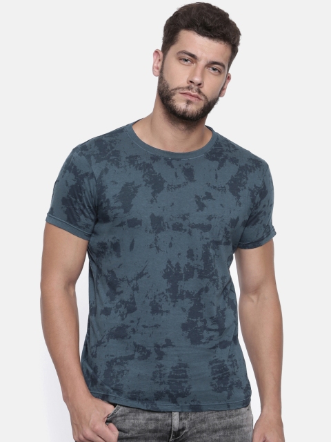 

Pepe Jeans Men Blue Printed Round Neck T-shirt