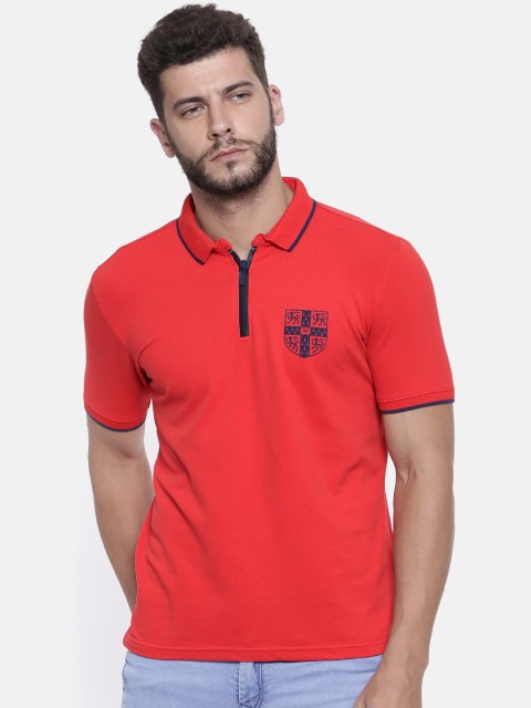 

Pepe Jeans Men Red Solid Polo T-shirt
