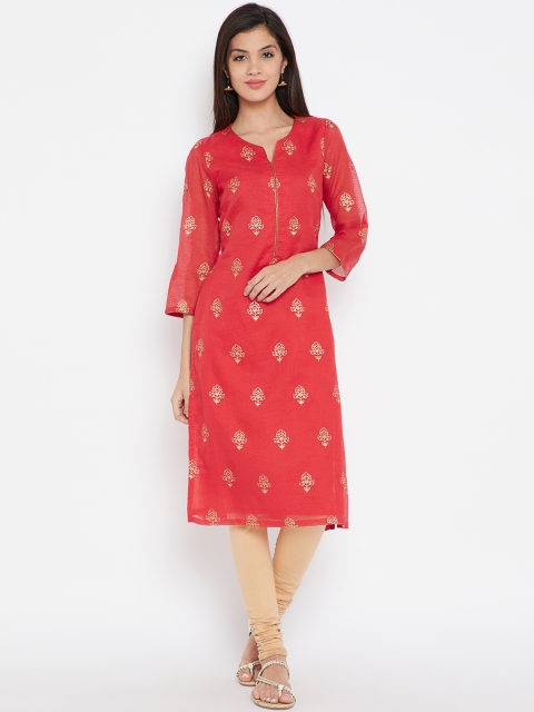 

Biba Women Assorted Printed Straight Kurta