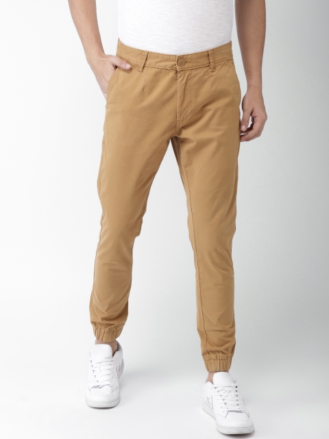 

Mast & Harbour Men Khaki Regular Fit Solid Joggers