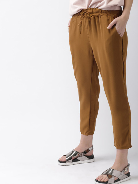 

Mast & Harbour Women Brown Regular Fit Solid Culottes