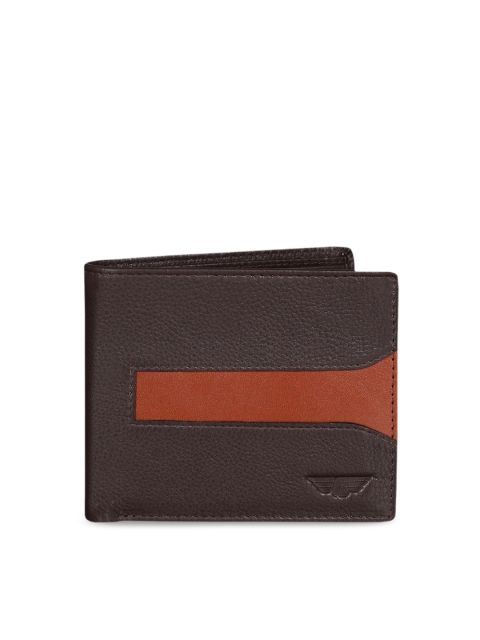 

Red Tape Men Brown Solid Two Fold Wallet