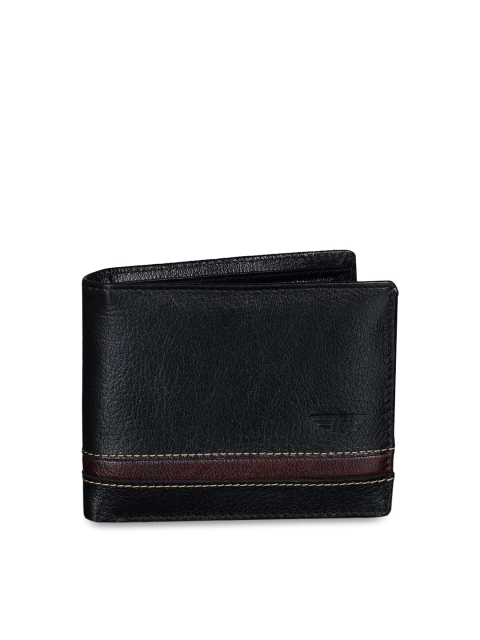 

Red Tape Men Black Solid Two Fold Wallet