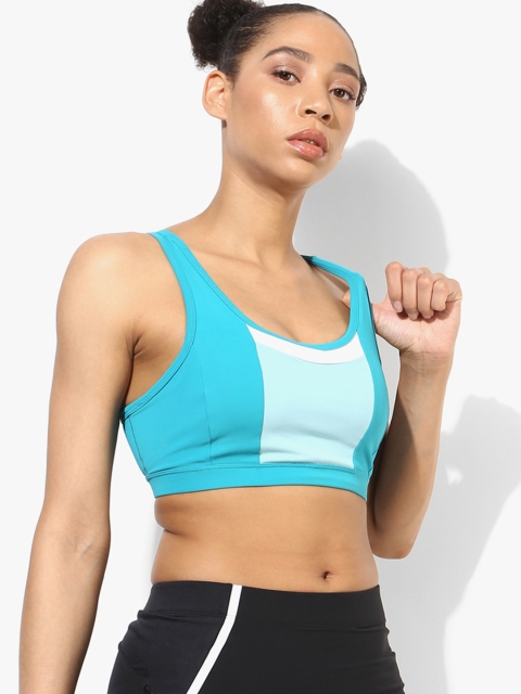 

ASICS Turquoise Blue Colourblocked Training Bra