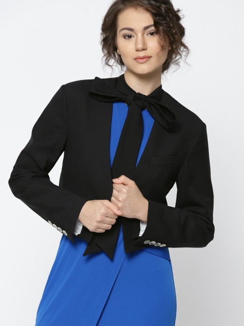 

MANGO Black Front-Open Casual Blazer