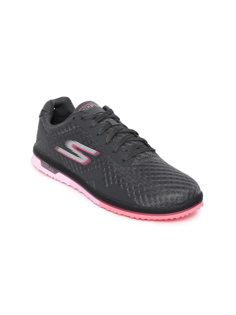 

Skechers Women Charcoal GO MINI FLEX - SPEEDY Walking Shoes
