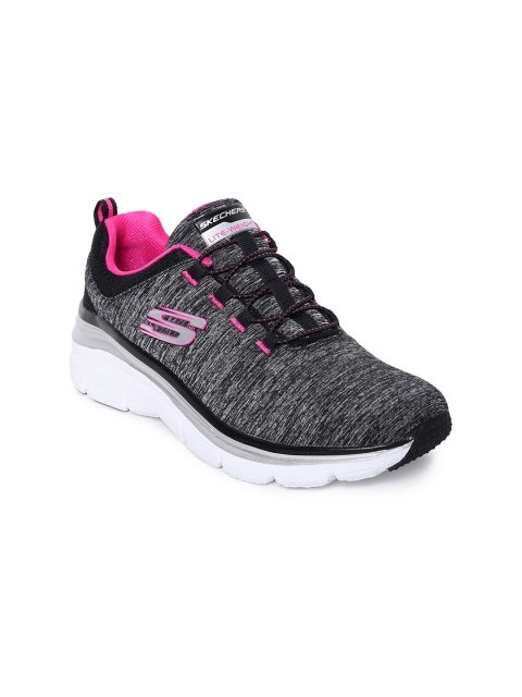 

Skechers Women Black Fashion Fit Up A Level Slip-On Sneakers