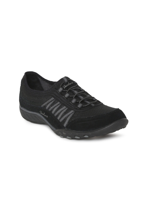 

Skechers Women BREATHE-EASY -POINT TAKEN Black Slip-On Sneakers