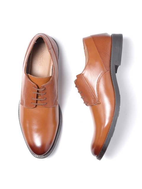 

INVICTUS Men Tan Brown Semiformal Derbys
