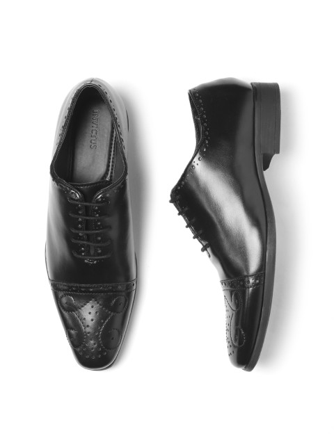 

INVICTUS Men Black Formal Oxfords