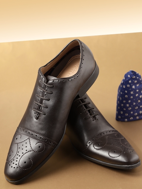 

INVICTUS Men Coffee Brown Formal Oxfords