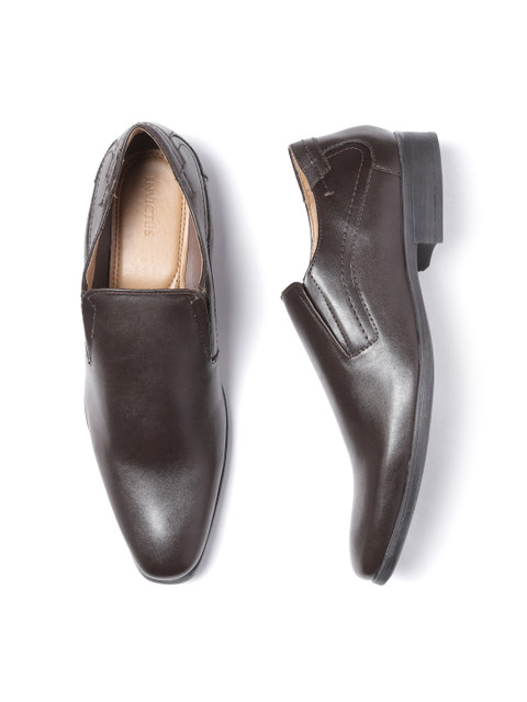 

INVICTUS Men Coffee Brown Formal Slip-Ons