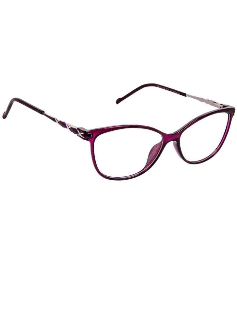 

David Blake Women Burgundy Solid Full Rim Cateye Frames