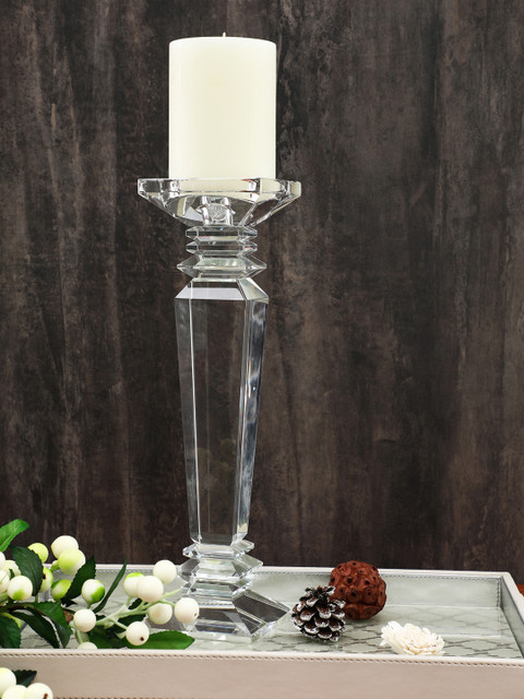 

Pure Home and Living Transparent Large Candle Holder