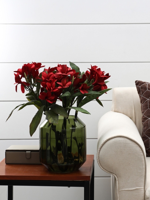 

Pure Home and Living Green Glass Flower Vase
