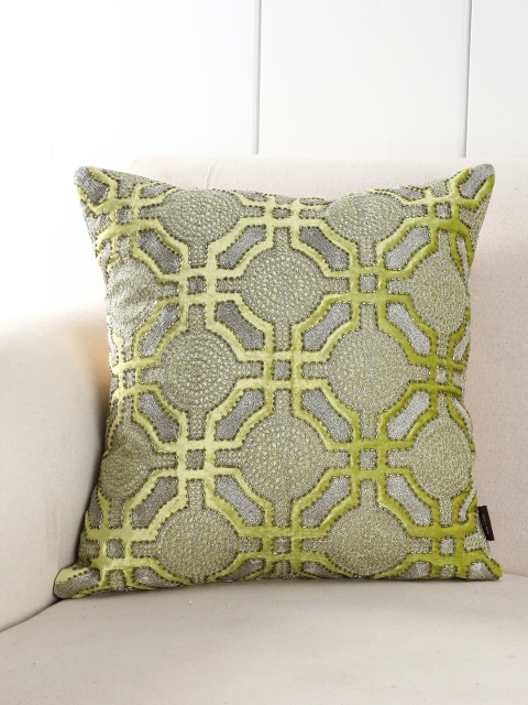 

Pure Home and Living Green Single Geometric Square Cushion Cover