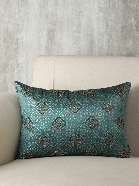 

Pure Home and Living Blue Single Geometric Rectangle Cushion Cover