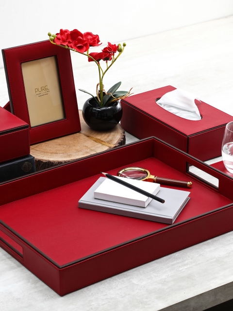 

Pure Home and Living Red Serving Tray