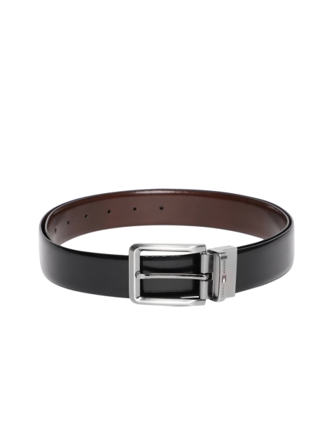 

Tommy Hilfiger Men Black & Brown Leather Reversible Belt