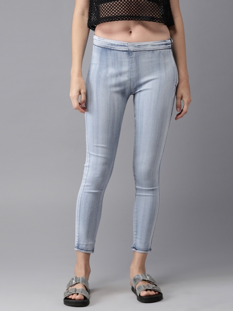 

HERE&NOW Women Blue Faded Tregging