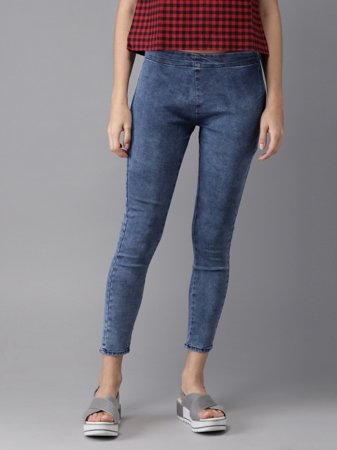 

HERE&NOW Women Blue Cropped Tregging