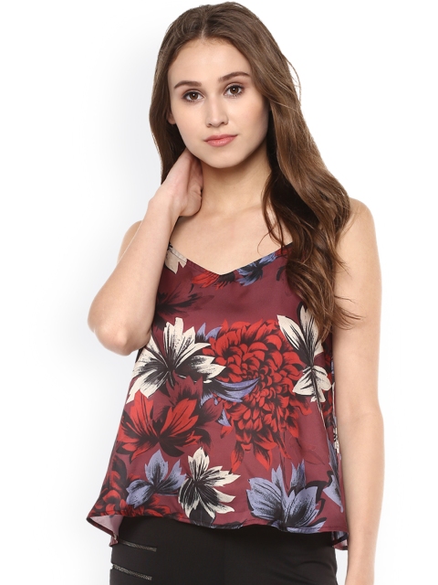 

Kazo Women Maroon Printed Top