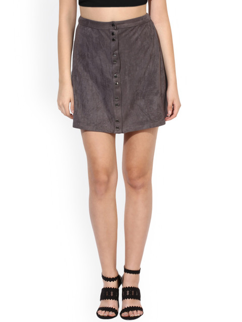 

Kazo Women Taupe Mini Skirt