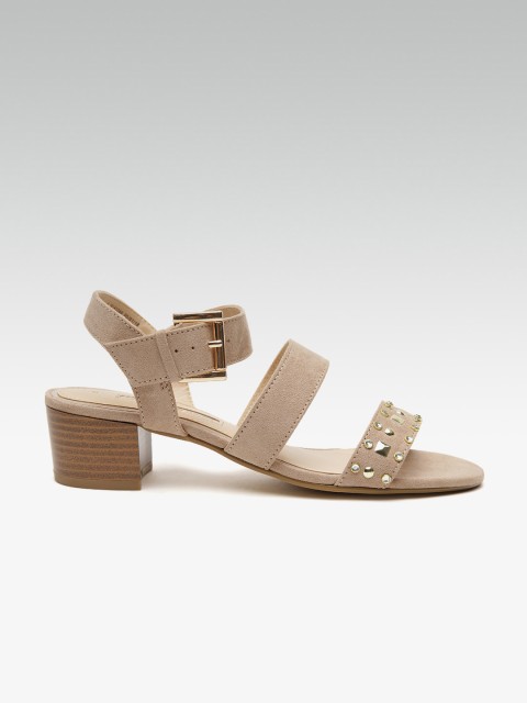

DOROTHY PERKINS Women Beige Embellished Sandals