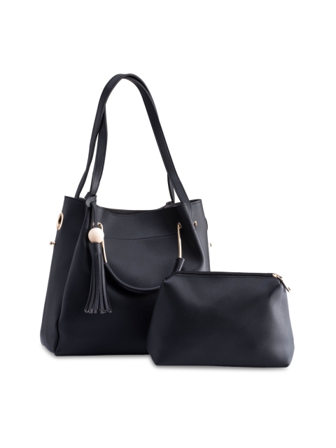 

LEGAL BRIBE Black Solid Shoulder Bag