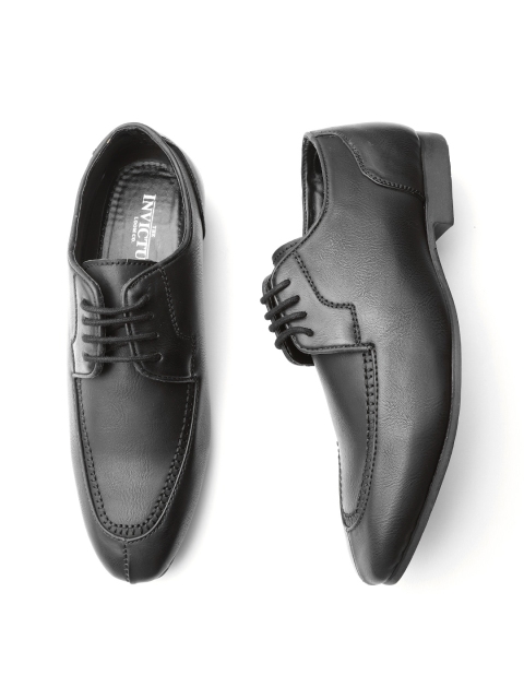 

INVICTUS Men Black Formal Derbys