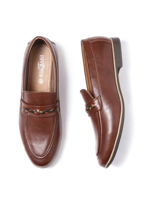 

INVICTUS Men Brown Semiformal Slip-Ons