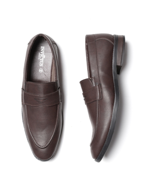 

INVICTUS Men Coffee Brown Formal Slip-Ons