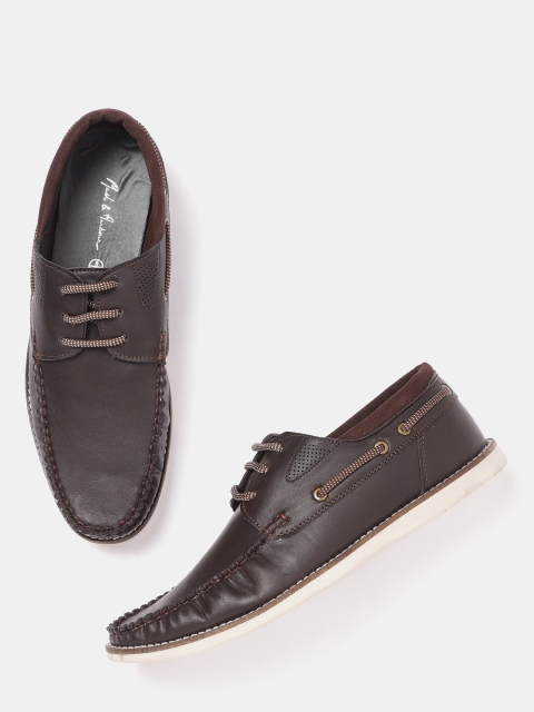

Mast & Harbour Men Coffee Brown Boat Shoes