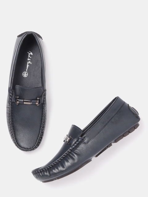 

Mast & Harbour Men Navy Blue Driving Shoes