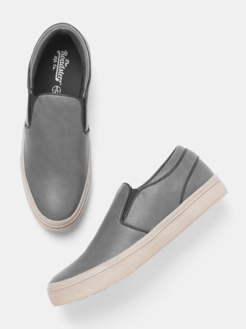 

Roadster Men Grey Slip-On Sneakers