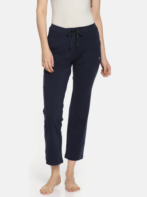 

Enamor Women Blue Slim Fit Pull on Lounge Pants, Navy blue