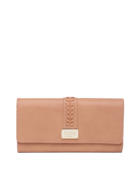 

Allen Solly Women Peach-Coloured Solid Two Fold Wallet