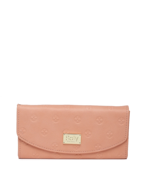 

Allen Solly Women Pink Self-Design Two Fold Wallet