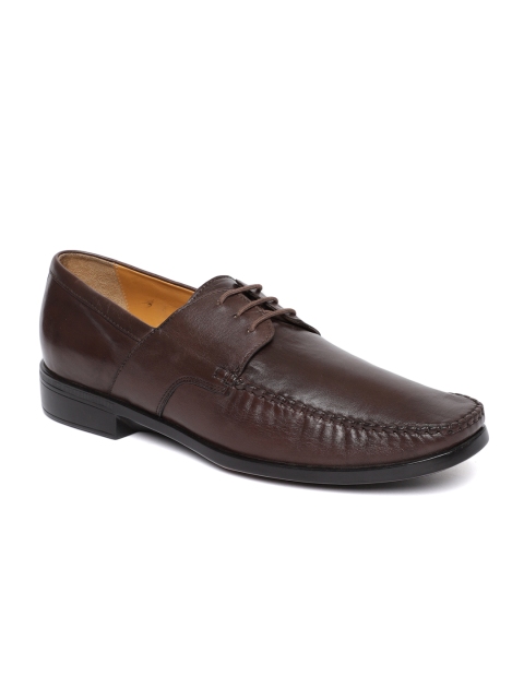 

Ruosh Men Brown Leather Formal Shoes