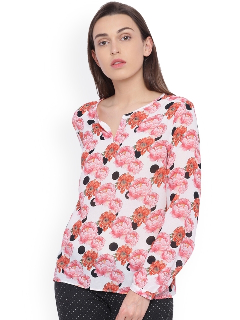 

Van Heusen Woman Women Red Printed Top