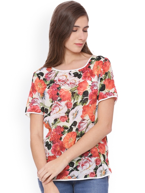 

Van Heusen Woman Women Red Printed Top
