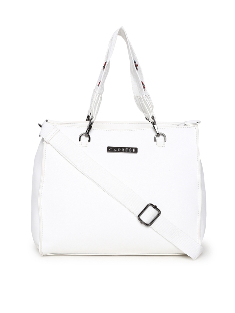 

Caprese White Solid Handheld Bag