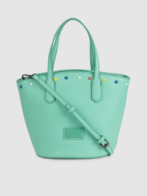 

Caprese Turquoise Blue Solid Handheld Bag