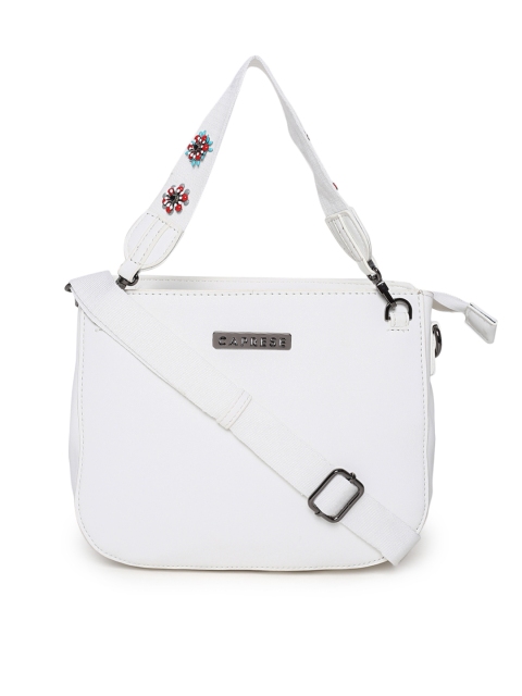 

Caprese White Solid Handheld Bag